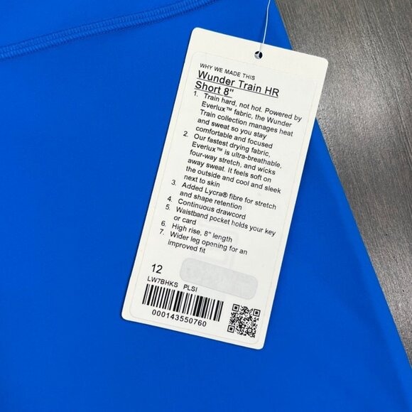 Lululemon NWT Wunder Train High-Rise Short 8" Poolside - Picture 6 of 9